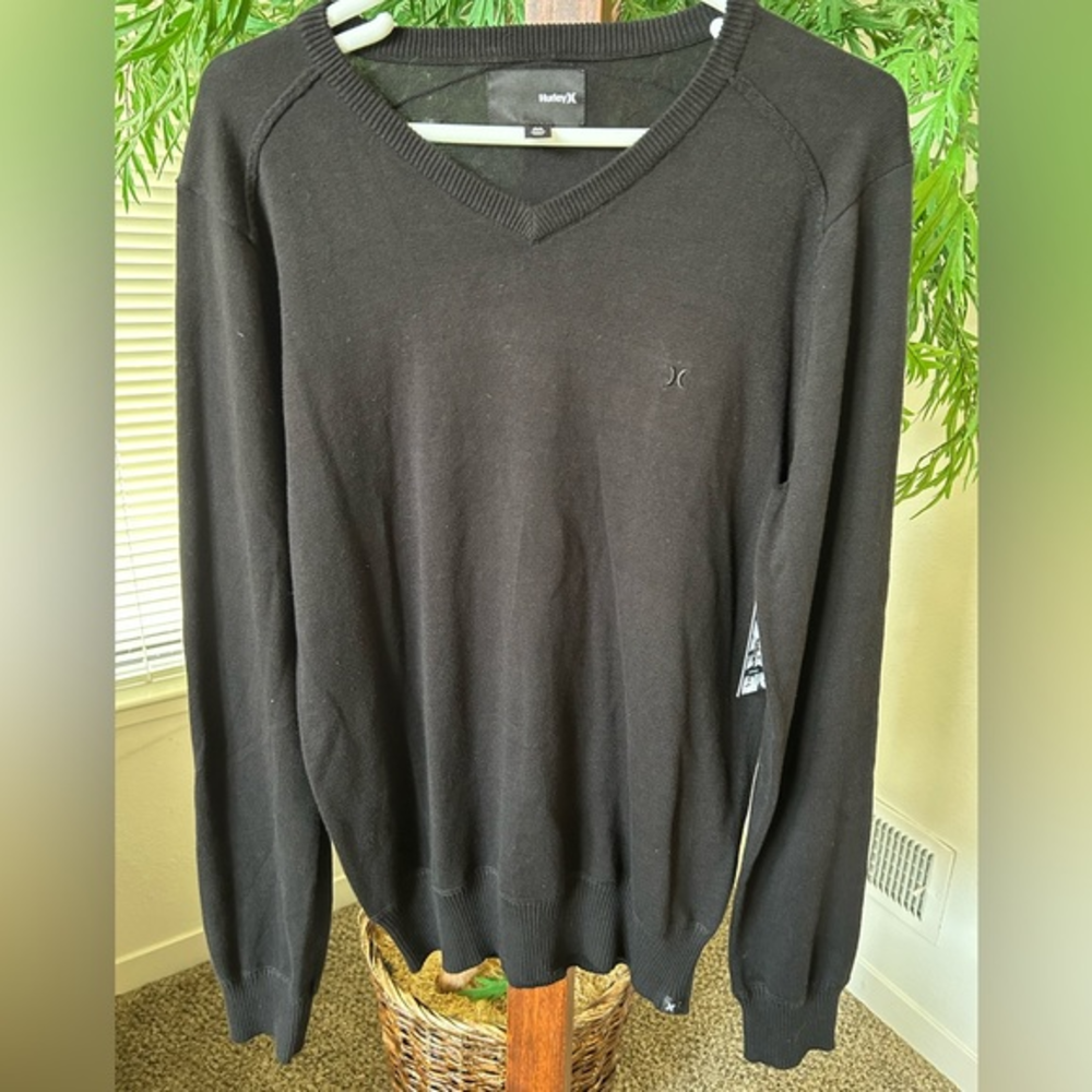 Hurley Mens New V‎ Neck Sweater